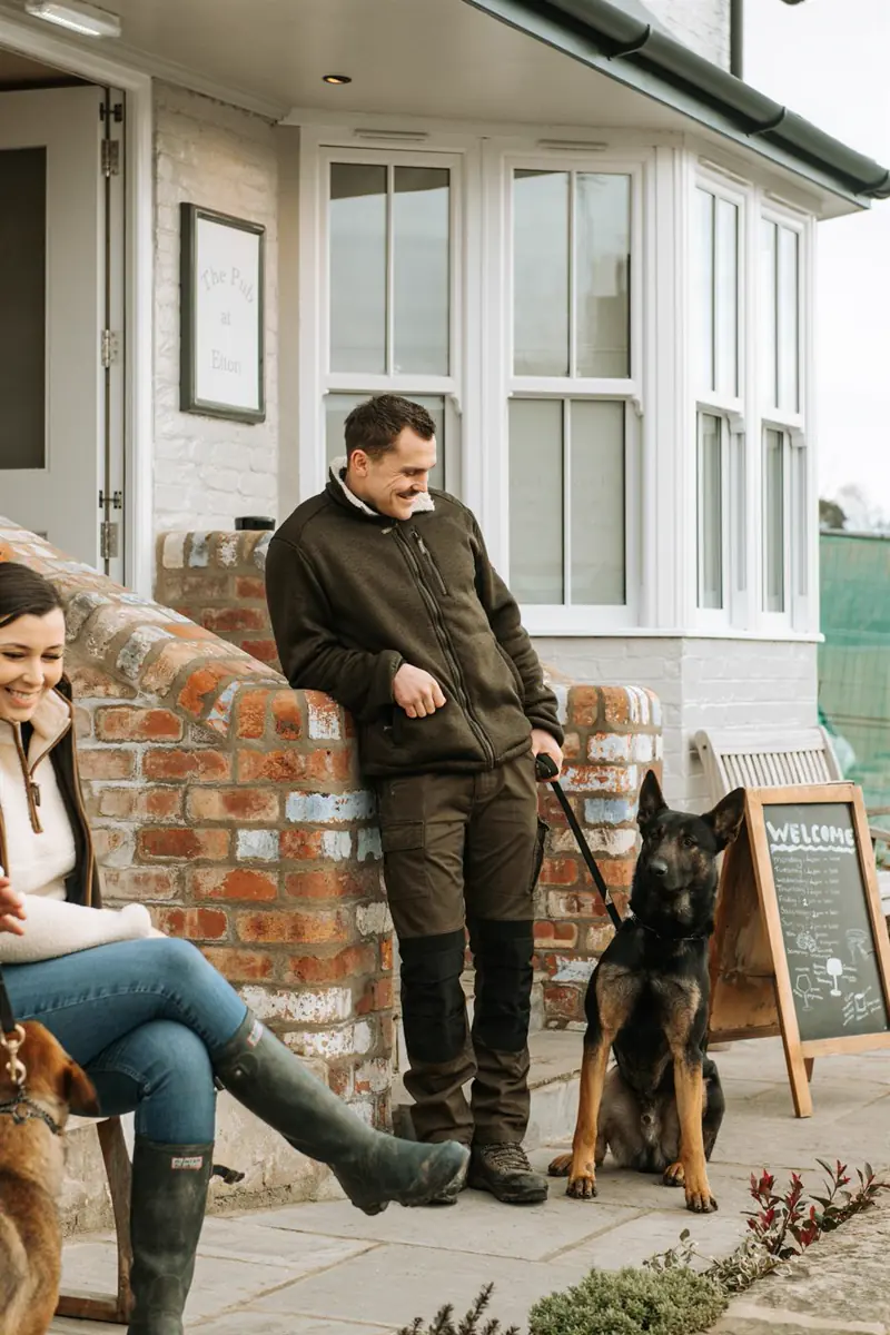 Residential dog training handover at Rogue Wolves K9.